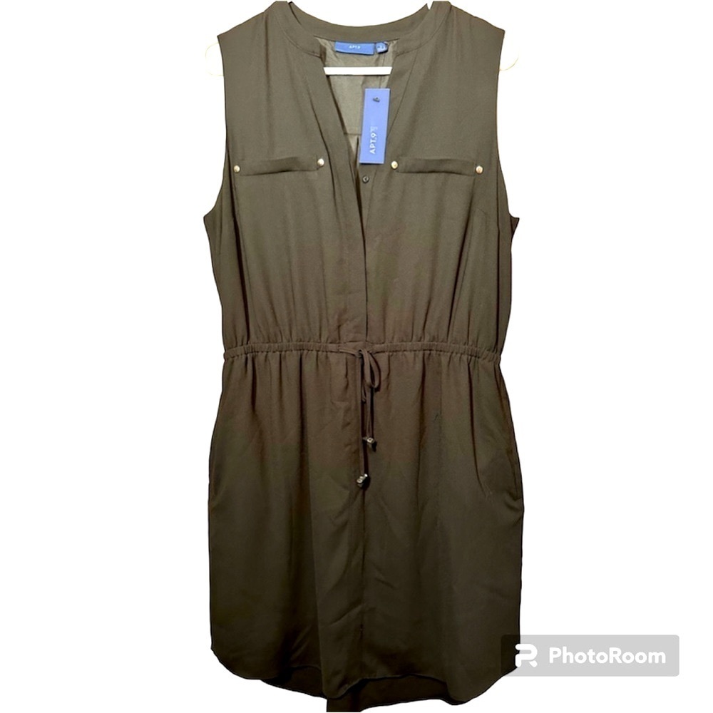 NWT Apt 9 black sleeveless size large dress